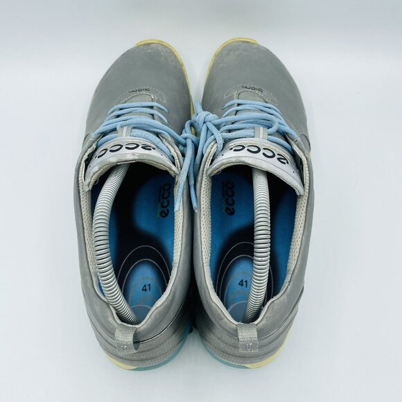 Ecco Womens Golf Shoes Size 10 Gray Natural Motion Biom  Ecco Golf Shoes Womens Size 10 Gray Natural Motion Biom Spiked Shoes Hydro Max
